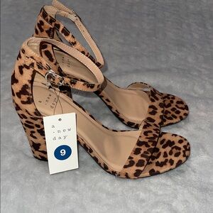 A New Day Women's Animal Print Heels